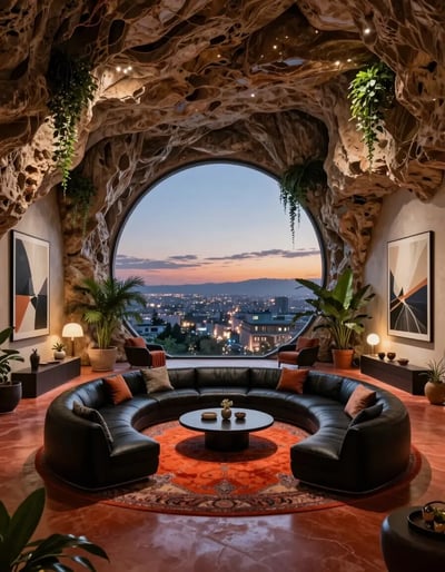 Luxurious Cave Living Room