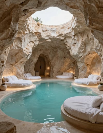 Luxurious Cave Pool Retreat