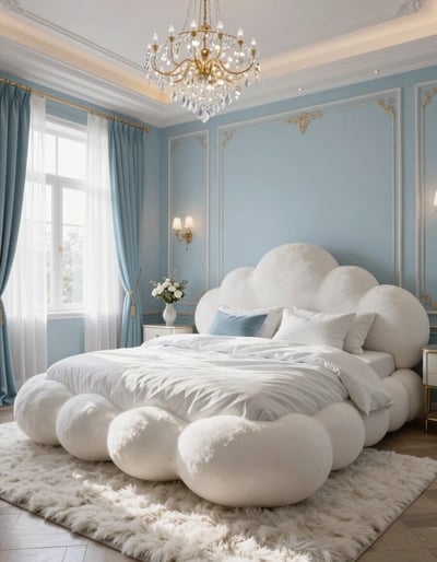 Luxurious Cloud Bed Bedroom