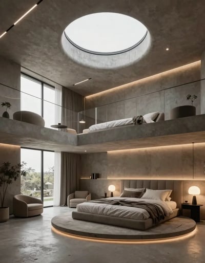 Luxurious Underground Bedroom Oasis