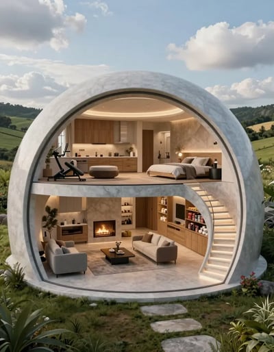 Luxurious Underground Bunker Interior