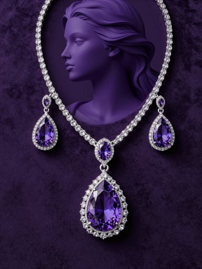 Luxury Amethyst Jewelry Set