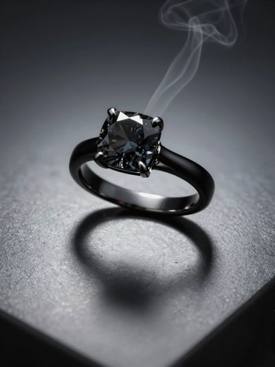 Luxury Black Diamond Ring