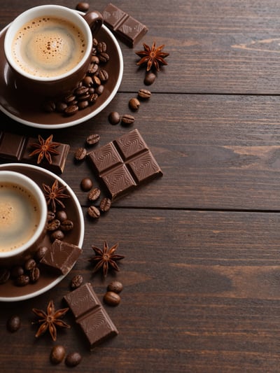 Luxury Chocolate and Coffee Setup