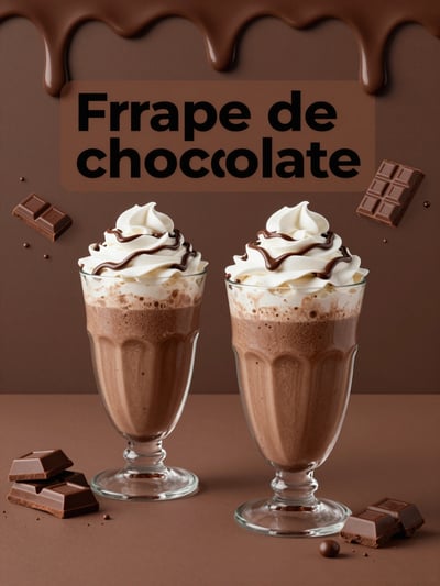 Luxury Chocolate Frappe Advertisement