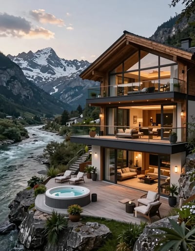 Luxury Cliffside Chalet Retreat