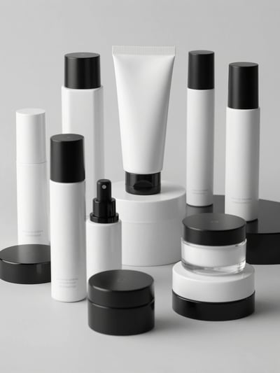 Luxury Cosmetic Product Collection Mockup