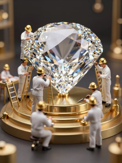 Luxury Diamond Polishing Scene