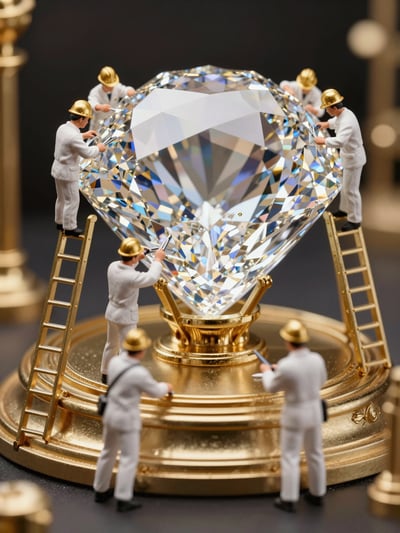 Luxury Diamond Polishing Scene