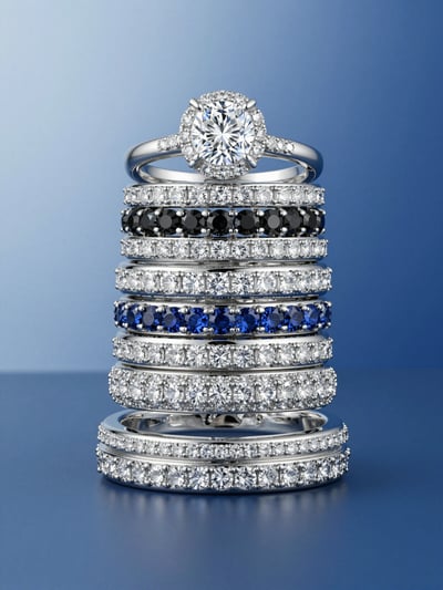 Luxury Diamond Ring Stack