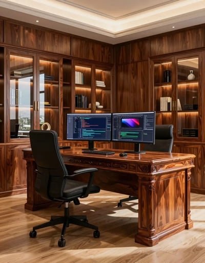 Luxury Home Office with Advanced Workspace