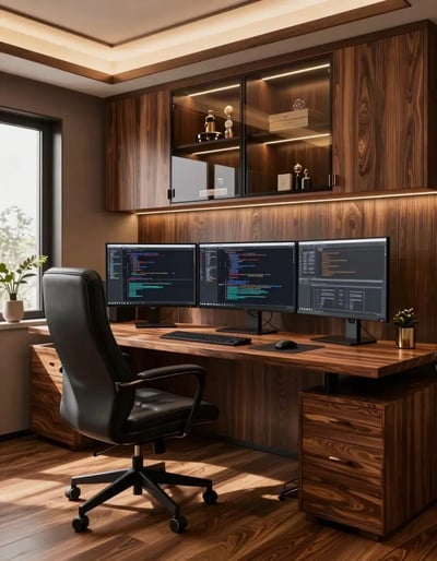 Luxury Home Office with Advanced Workspace