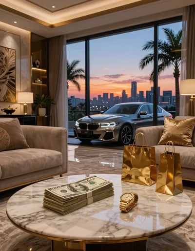 Luxury Living Room with Millionaire's Lifestyle