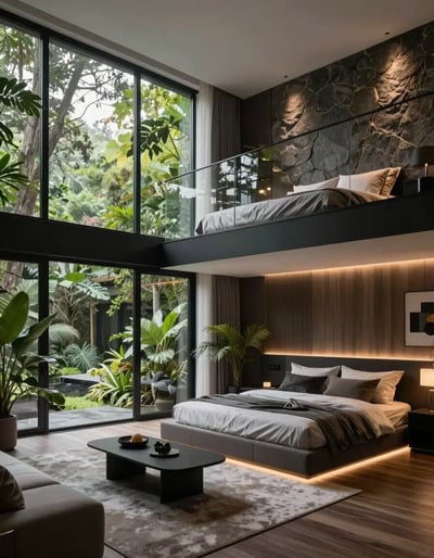 Luxury Loft Bedroom Oasis