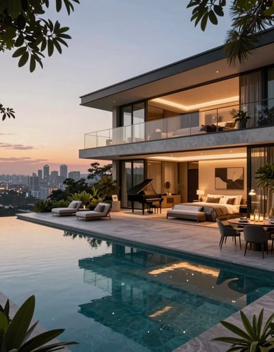 Luxury Modern Home with Infinity Pool