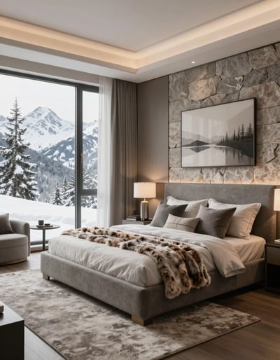 Luxury Mountain Retreat Bedroom