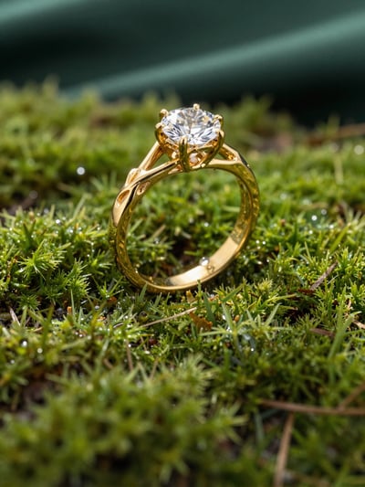 Luxury Nature-Inspired Diamond Ring