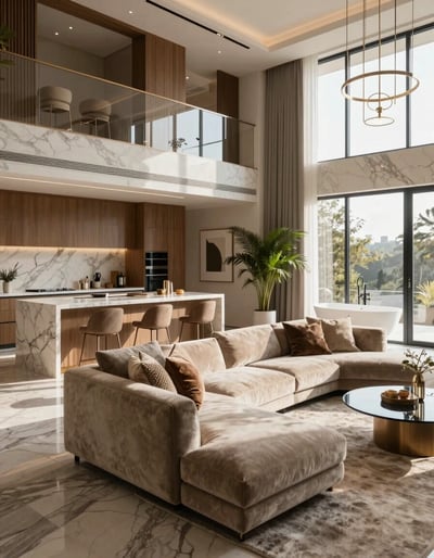 Luxury Open-Plan Living Space