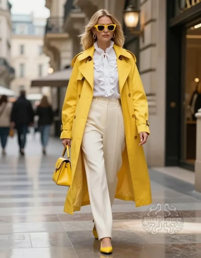 Luxury Street Style with a Pop of Yellow