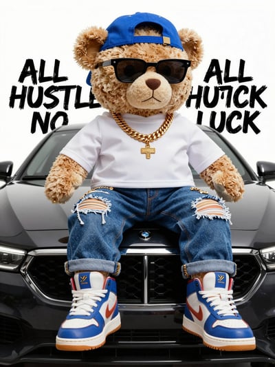Luxury Streetwear Teddy Bear