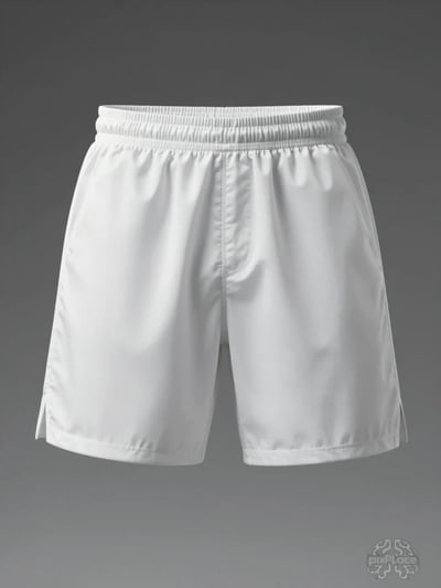Luxury White Athletic Shorts