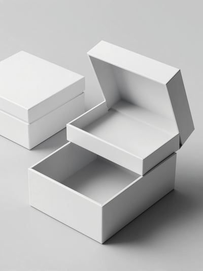 Luxury White Box Packaging Mockup