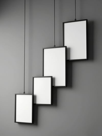 Minimalist Black Framed Picture Frames