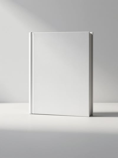 Minimalist White Book Mockup