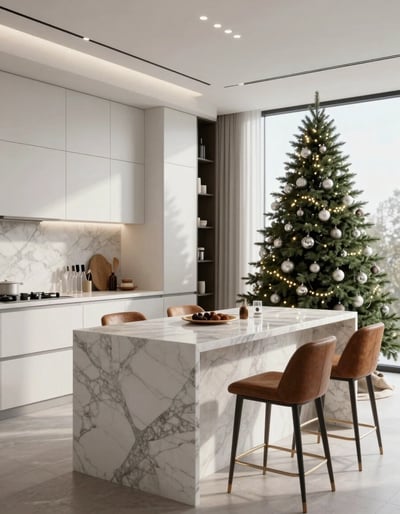 Modern Christmas Kitchen