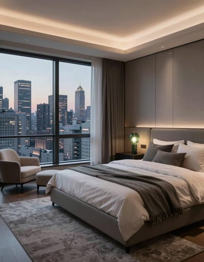 Modern City Bedroom Oasis
