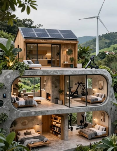 Modern Eco-Friendly Underground Bunker