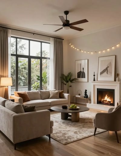 Modern Living Room with Neutral Color Palette