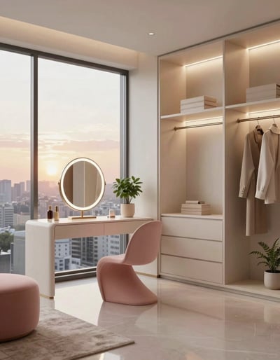 Modern Minimalist Dressing Room