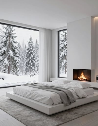 Modern Minimalist Winter Retreat