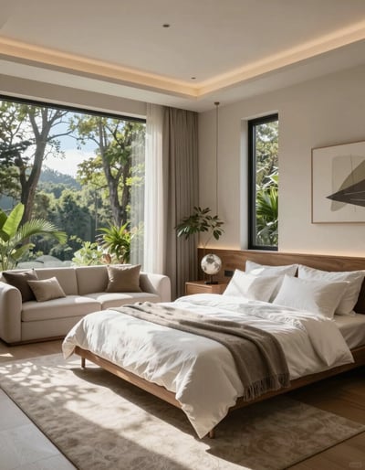 Modern Serene Bedroom Oasis