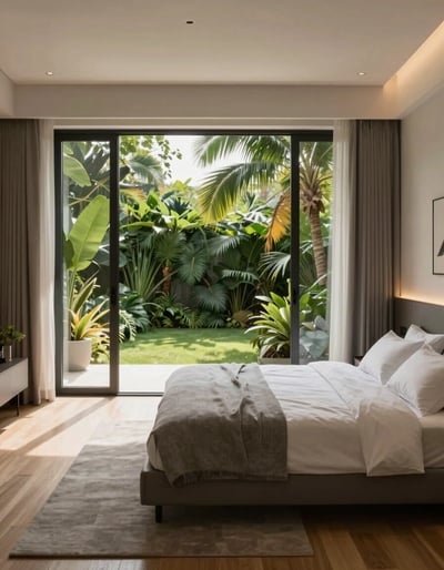 Modern Tropical Bedroom Oasis