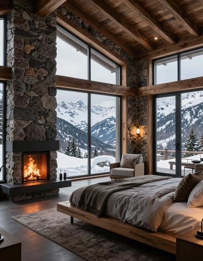 Mountain Lodge Bedroom Retreat