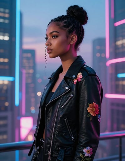 Neon Dreamscape Fashion