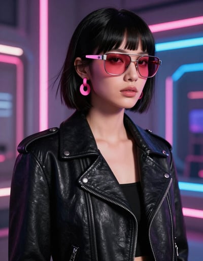 Neon Noir Fashionista