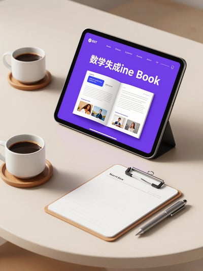 Online Education Tablet Mockup