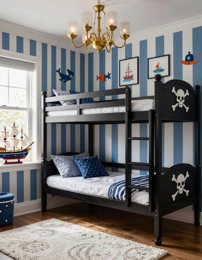 Pirate-Themed Children's Bedroom