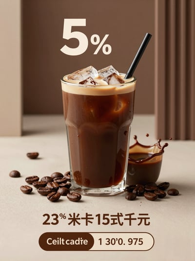 Premium Cold Coffee Advertisement