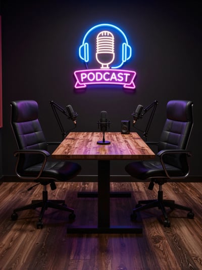 Professional Podcast Recording Studio Setup