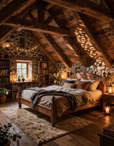 Rustic Attic Bedroom Retreat