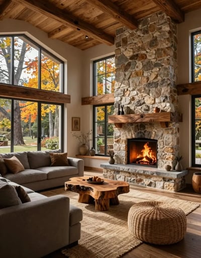 Rustic Cozy Living Room