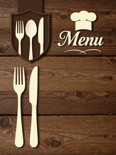 Rustic Wooden Menu Cover