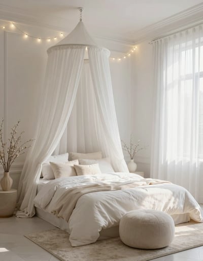 Serene Canopy Bedroom Oasis