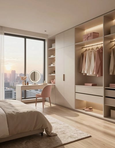 Serene City View Bedroom Oasis