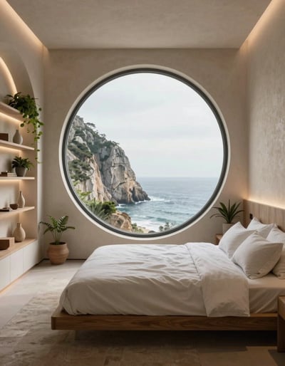Serene Cliffside Bedroom Oasis