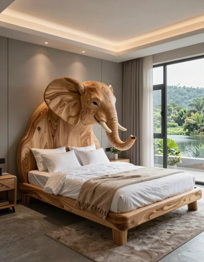 Serene Elephant Bed Retreat